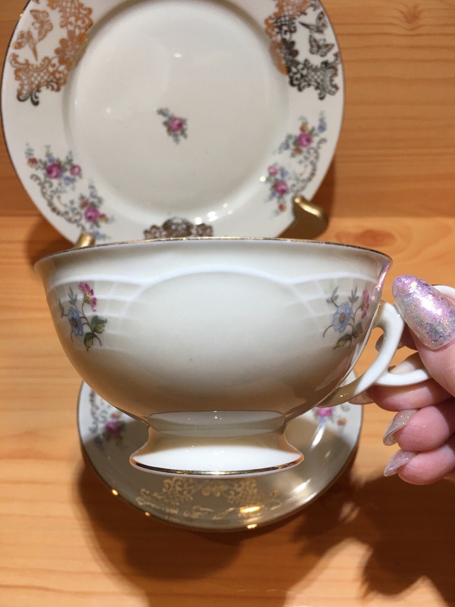 BAVARIA SCHIRNDING QUALITÄTS PORZELLAN 3 PCS SET TEA CUP, SAUCER