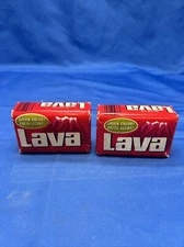 Vintage 1990 Lot Of 2 Bars 4 oz Each LAVA Pumice Hand Soap P&G Made in USA New