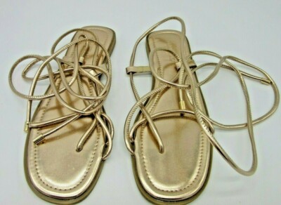 Truffle sandalen Damen mit schnürriemchen rotgold Farbe Gr. 39