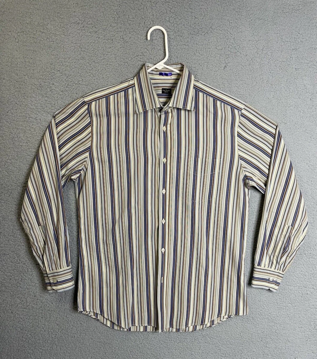 服/ファッション vintage Paul smith London dress shirts Paul Smith London Dress Shirt Men's M (42 16.5) Floral Designer