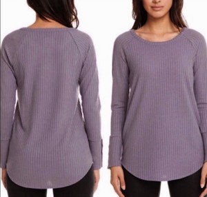 waffle knit thermal top