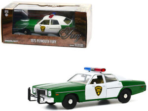1/24 Greenlight Plymouth Fury Chickasaw County Sherif 1975 Livraison Domicile