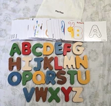 Plan Toys Alphabet Matching Set - 5168 Rubberwood Eco-Toy COMPLETE