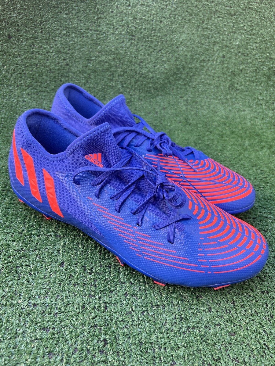 Adidas Predator Edge 3 LF Soccer Cleats - Blue / Orange Mens Sz 12