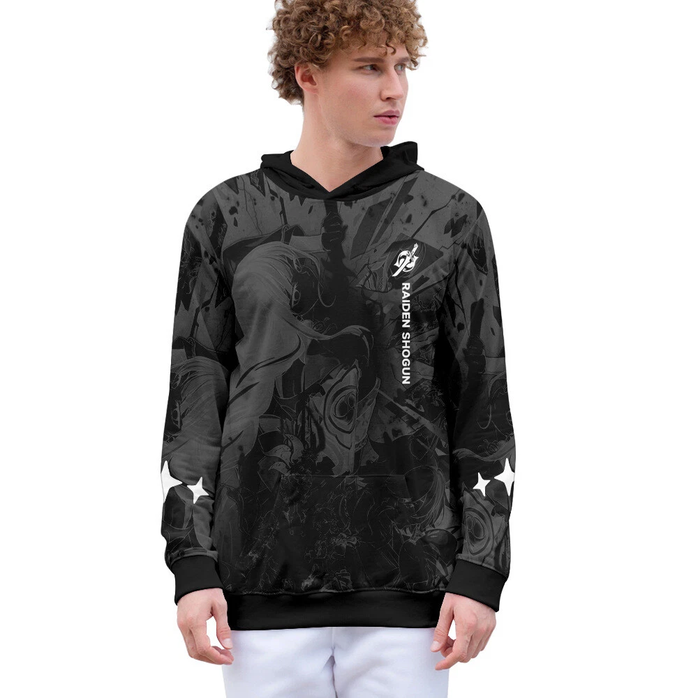 VETEMENTS Felpa con cappuccio Genshin Impact Game manga pullover cappotto pulli con cappuccio