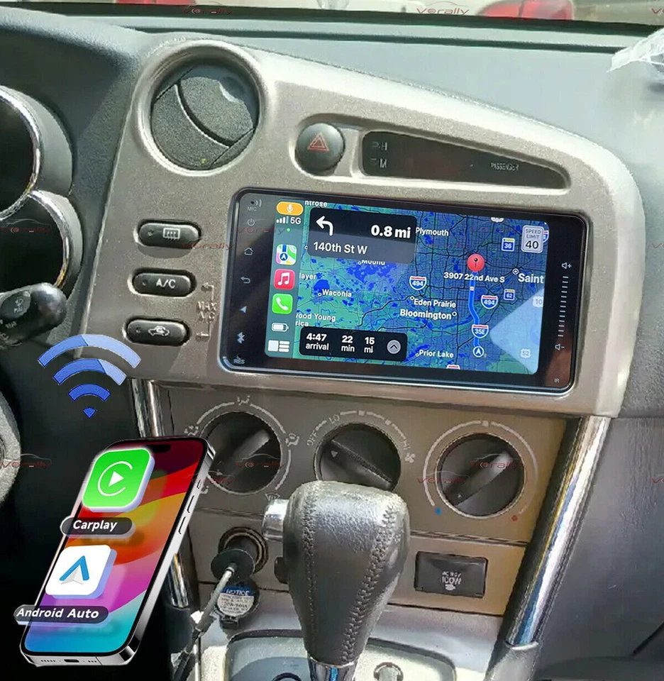 7" Upgrade Carplay Dash Radio Stereo Android Auto Navi For 2003-07 Toyota Matrix Foto 2 de 4