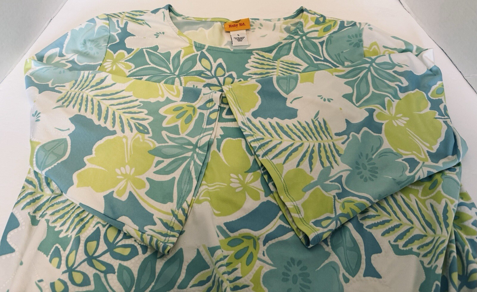 Ruby Rd Woman's Pull Over Stretch Tie Front Top 3… - image 13