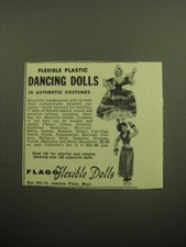 1958 Flagg Flexible Dolls Advertisement - Flexible Plastic Dancing Dolls