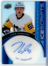 2018-19 Upper Deck Trilogy Ice Scripts #ISJG Jake Guentzel AUTO - PENGUINS