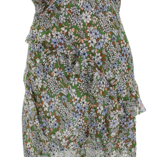 Veronica Beard NWT Avenel Midi Dress Size 8 in Green/Multi Floral Print Silk - Picture 3 of 12