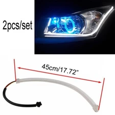 2pcs 45cm LED Tube Strip Style Daytime Running Lights Tear Strip Car Headlight