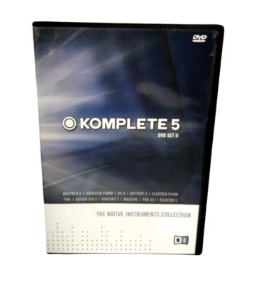 Komplete 5 DVD SET I & II Native Instruments Collection 5 disc set  