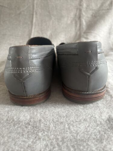 Mocasines sin cordones de cuero gris Lacoste zapatos para conducir mocasines para hombre 10 - Imagen 4 de 9