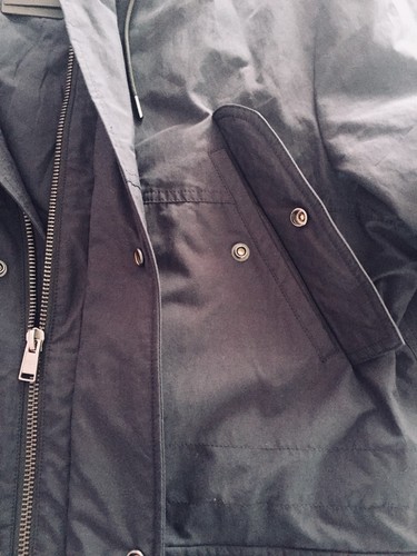 NWT Hugo Boss Mens Raincoat Connert Made in Italy US MED/38R/IT 48 Navy Blue - Picture 9 of 11