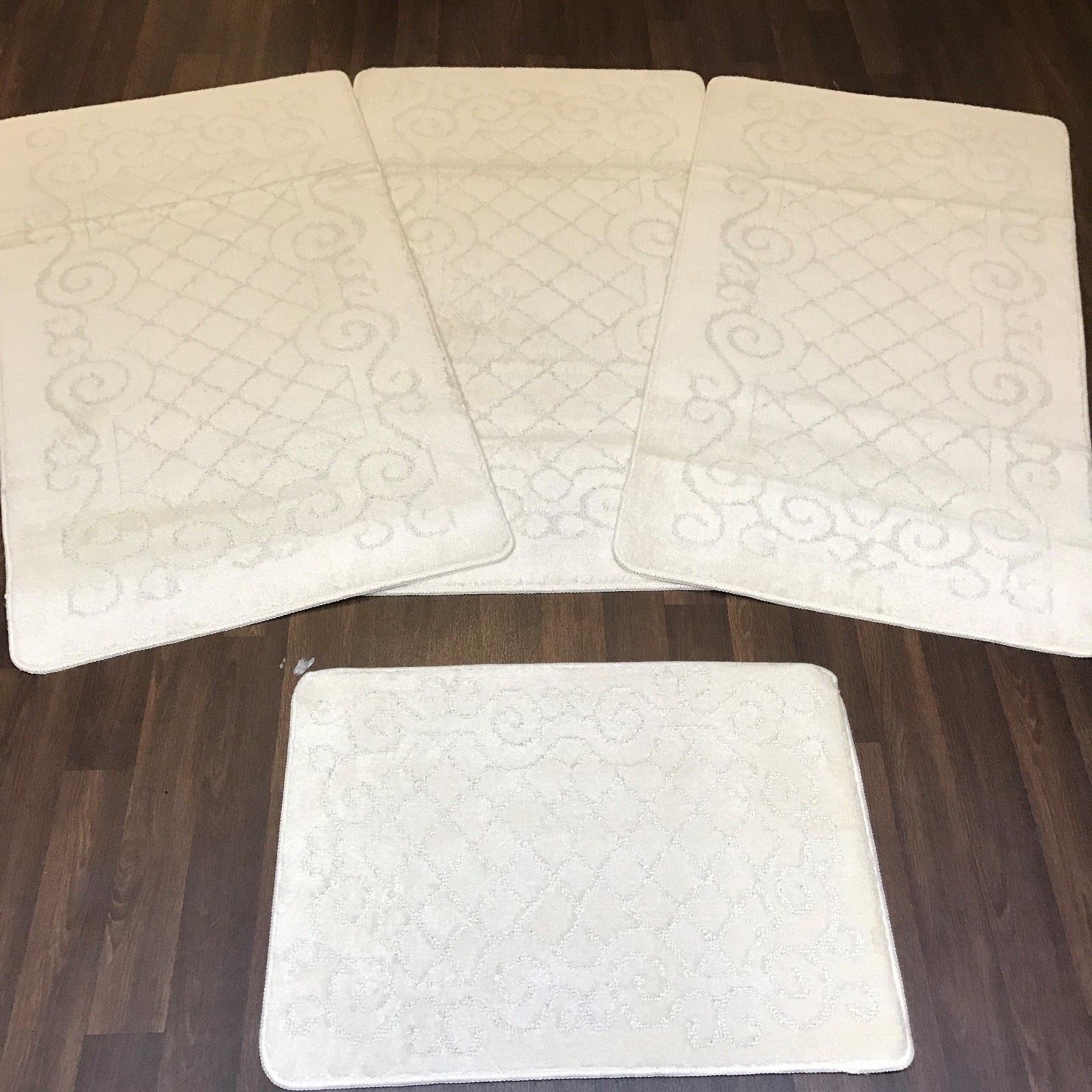 ROMANY WASHABLES GYPSY MATS 4PC NEW QUALITY NON SLIP SHACKLE DESIGN