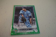 2022 Series 1 Base Green Foilboard #297 Hyun-Jin Ryu /499 - Toronto Blue Jays