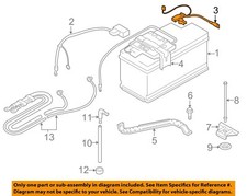 BMW OEM 06-13 325i Electrical Battery-Negative Cable 61127616200