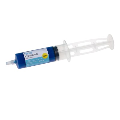 SALE! Hexa Etchant Gel 37% Phosphoric Acid, Jumbo Etch Syringe Refill 1x 50 mL
