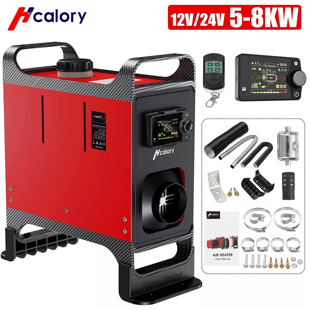 Hcalory bluetooth Controller 8KW 12V Diesel Air Night Parking