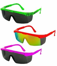 Retro Futuristic Wrap Around Sunglasses for Men Glasses