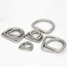 Large & Small STAINLESS STEEL D-Rings WELDED Buckles, DIY Webbing Leather Craft