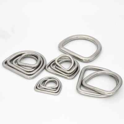 Große & kleine EDELSTAHL D-Ringe VERSCHWEISST Schnallen, DIY Gurtband Leder Handarbeit