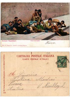 CPA AK NAPOLI Costumi napolitani Dolce far niente ITALY (533804)