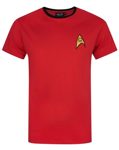 Star Trek Command Red Uniform Badge Costume T-Shirt Sz XL Vanilla Underground