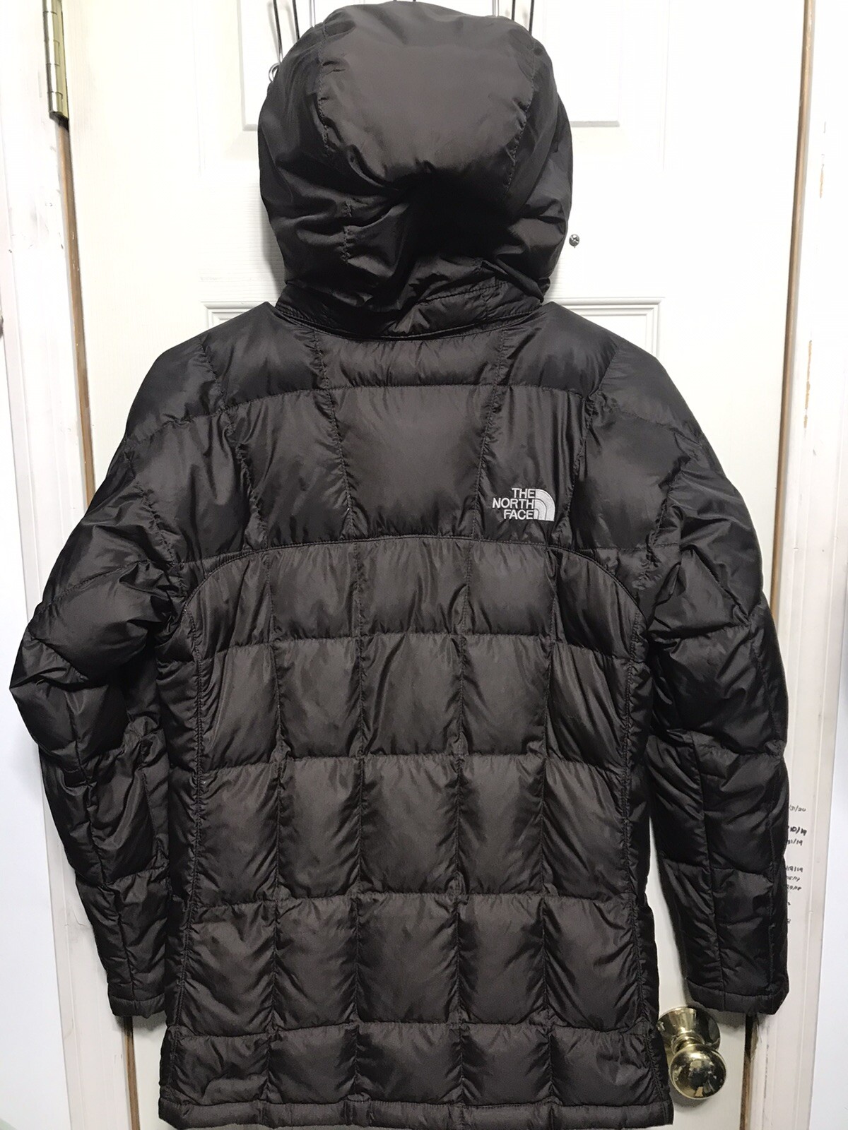 The North Face Puffer Hooded Jacket 600 Down Brown Women’s Size XS Mint