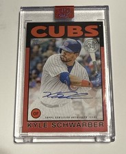 2021 Topps 1986 Topps Baseball Autographs Kyle Schwarber #86A-KS  - Red /25 -