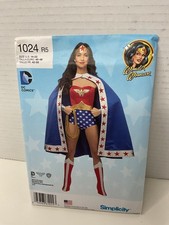 Wonder Woman costume pattern Simplicity 1024 R5 size 14-22 cosplay Halloween