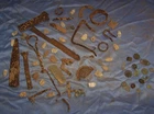 COLLECTION OF DUG CIVIL WAR RELICS North Anna River & Stuarts Camp Bullers+ #698