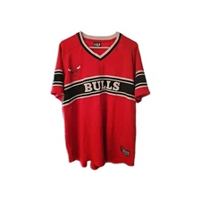 Chicago Bulls Red Shooting Shirt Men's XXL Graphic Jersey Pullover UNK NBA