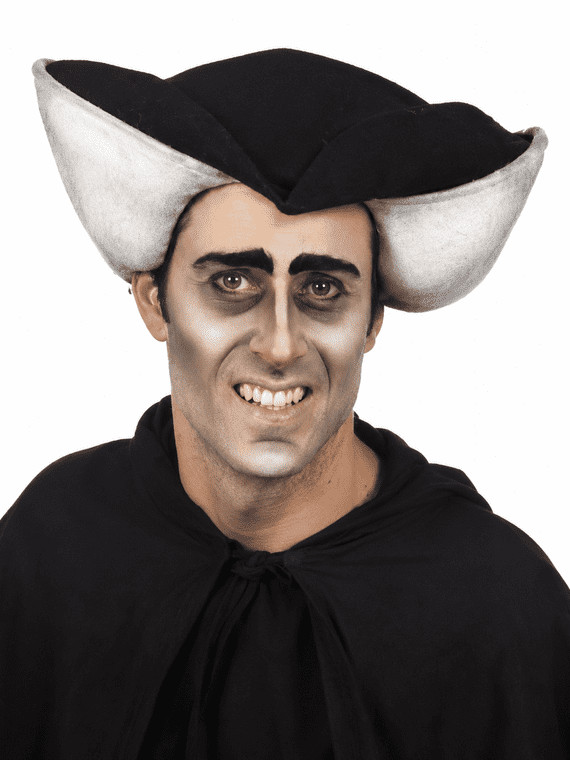 Count Dracula Black White Gents Wig Vampire Halloween Fancy Dress Costume Access