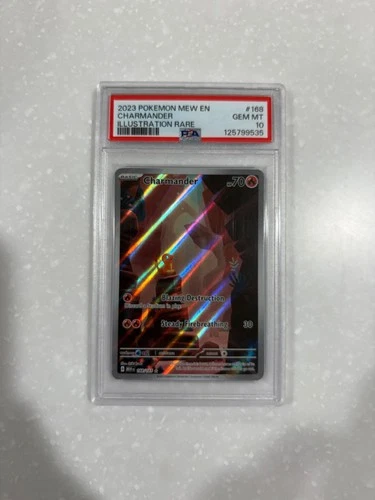 PSA 10 - Charmander 168/165 Scarlet & Violet 151 Illustration Rare