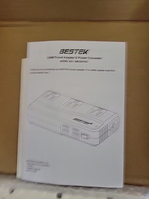 BESTEK  Travel Adapter Power Converter 250W White  NIB