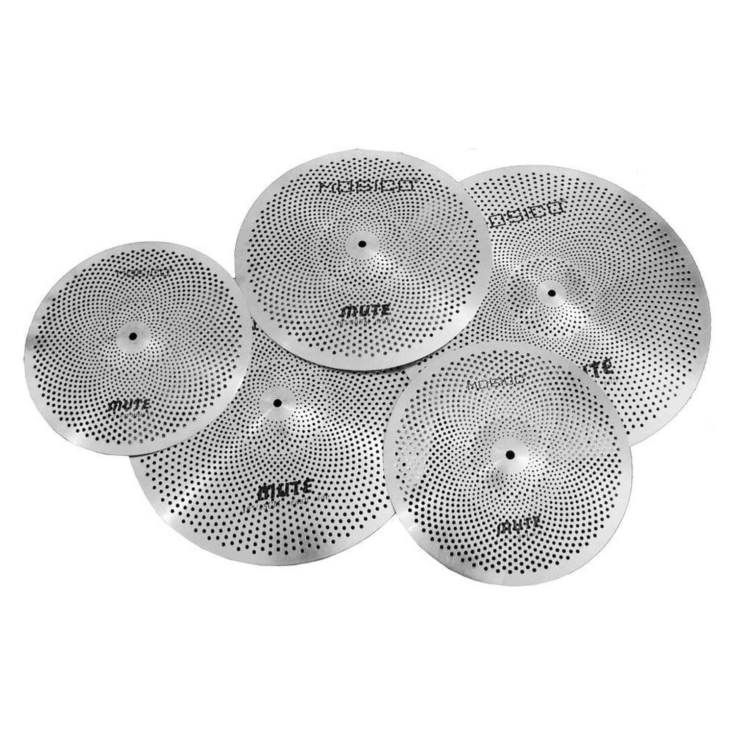 Low Volume Cymbal Pack Mute Cymbal Set 14'Hihats+16"Crash+18'Crash+20"Ride 5 ...