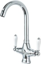 Quality Upgraded Kitchen Sink Mixer Tap with Ceramic Dual Lever, Monobloc Victor