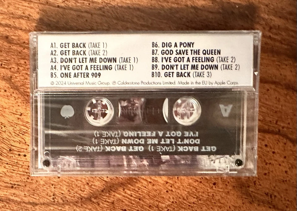 BRAND NEW SEALED Beatles - Get Back: The Rooftop Performances Cassette APPLE - Image 2 of 3