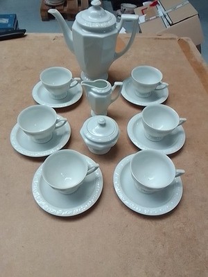 Rosenthal Maria Weiß 6 Personen Espressoset Guter Zustand