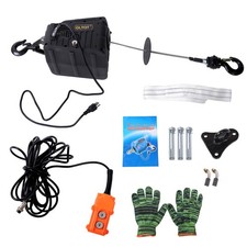 500-C Winch 2in1 Portable Electric Hoist 1100lbs With Wired Remote Control 1500W