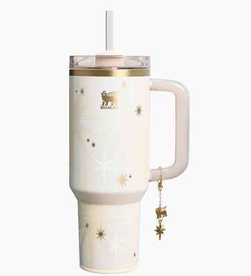 #ad Stanley 40 oz Quencher Luxe FlowState Tumbler Starlight Shimmer FAST SHIP BOX $89.99