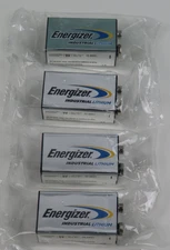 Energizer Industrial Lithium 9V Batteries L522, 6LR61, 1604LC Exp 12/2035