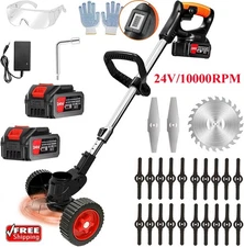 Cordless Electric Grass String Trimmer Lawn Cutter Brush Mower Whipper Snipper