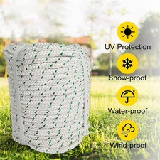 Bull Rope Double Braid Polyester Rope 1544Lbs Breaking Strength 3/8" 200'