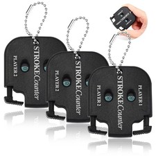 3 pcs Mini Golf Score Counter, Stroke Counter for Glove, Medium, Black