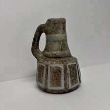 Heissner ceramic Jug Vase West Germany Fat Lava Pottery Rustic