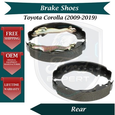 Bosch OEM Rear Brake Shoes For 2009-2019 Toyota Corolla Lifetime Warranty