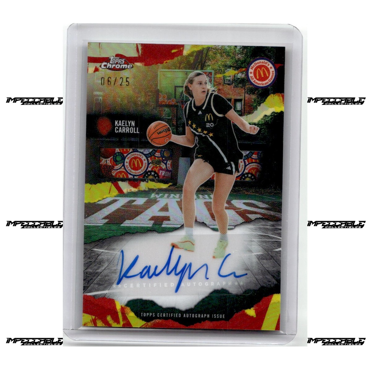 2025 Topps Chrome McDonald's A/A - Tie-Dye #WT-KC Kaelyn Carroll