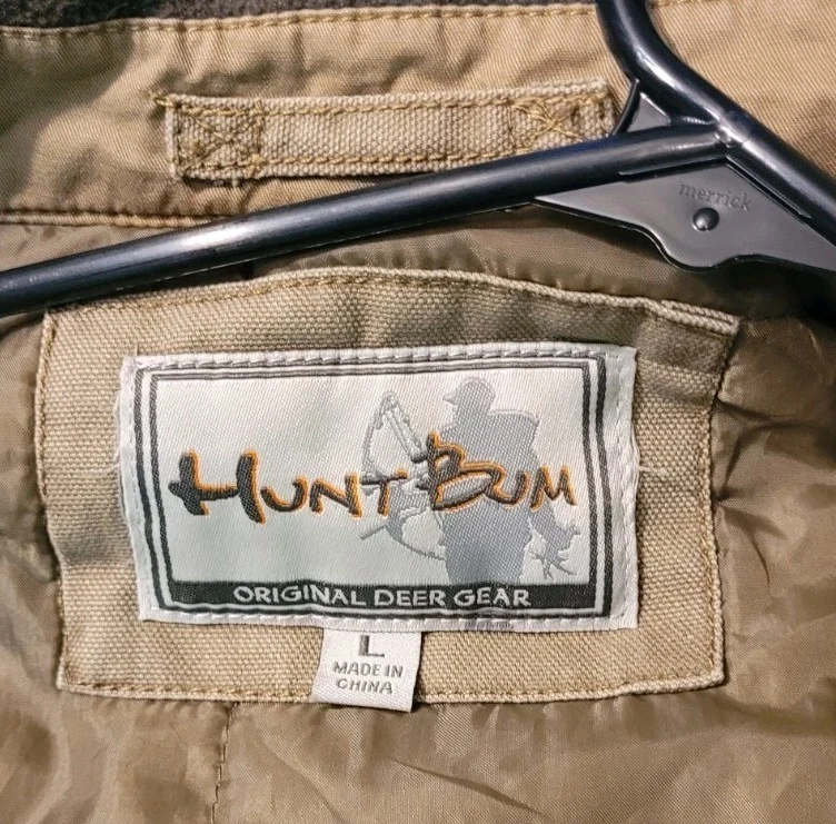 Hunt Bum Original Deer Gear Brown Jacket Size Large - Image 3 of 4